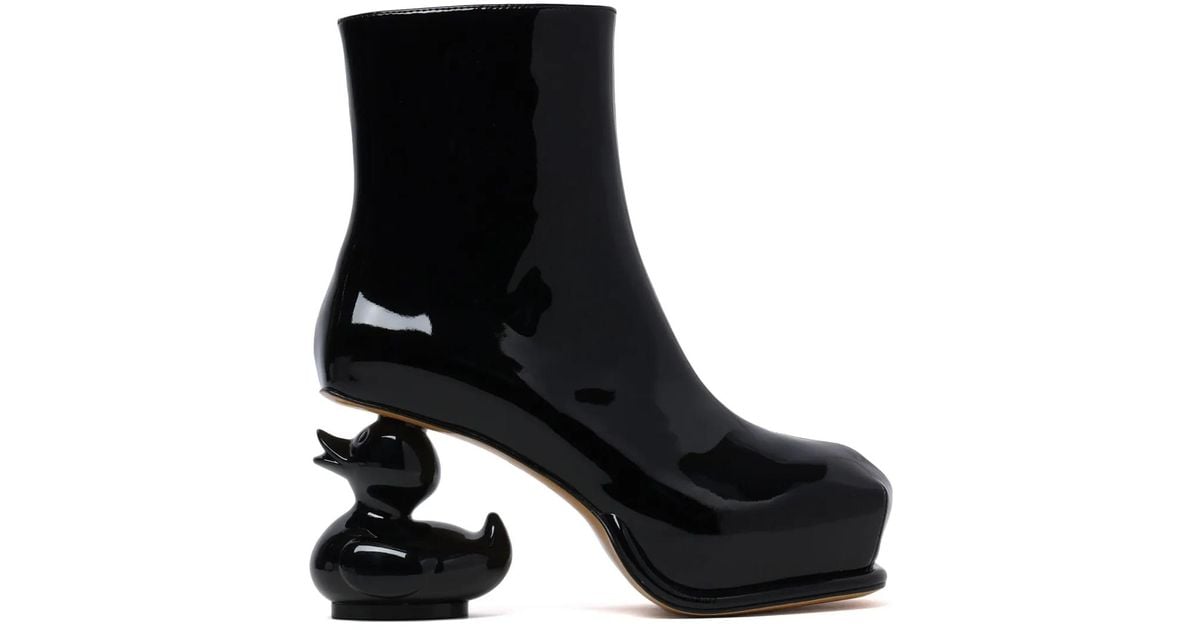 Maison Mihara Yasuhiro Duck Heel Boots in Black | Lyst
