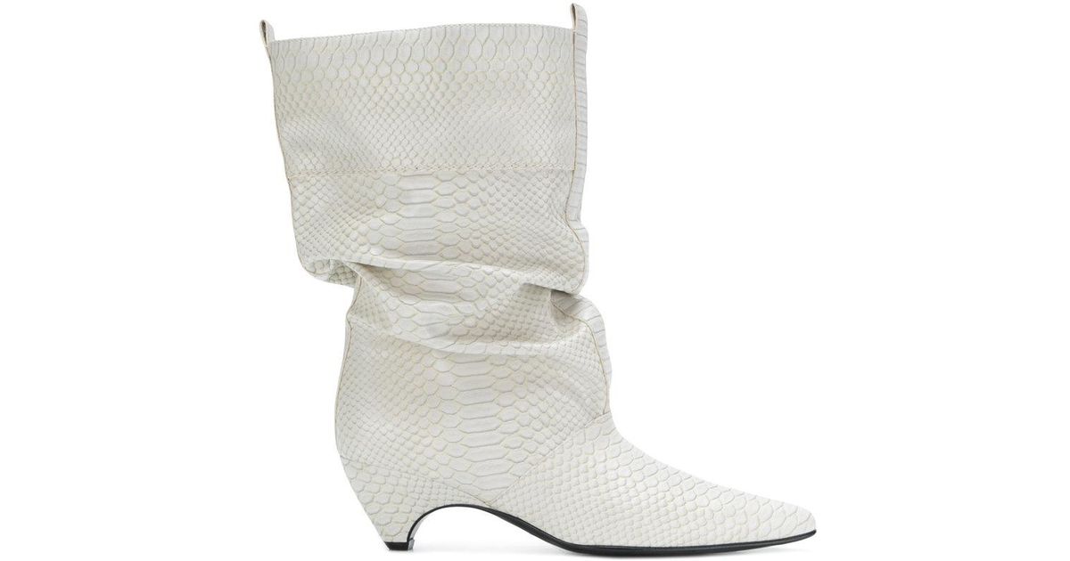 slouchy moto boots
