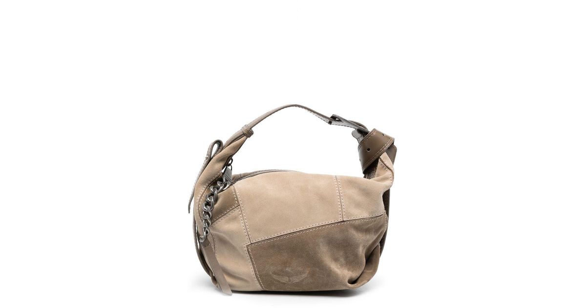 Zadig & Voltaire Suede Le Cecilia Tote Bag in Natural Lyst