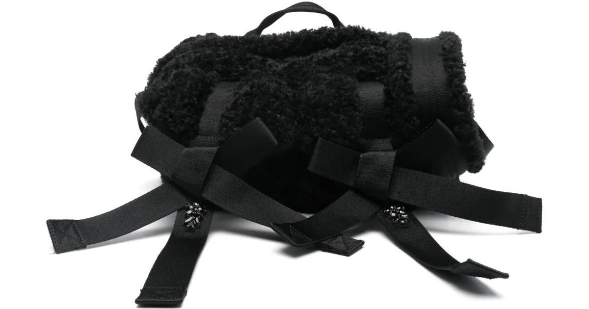 Simone Rocha Classic Bow Cross Body Bag in Black | Lyst
