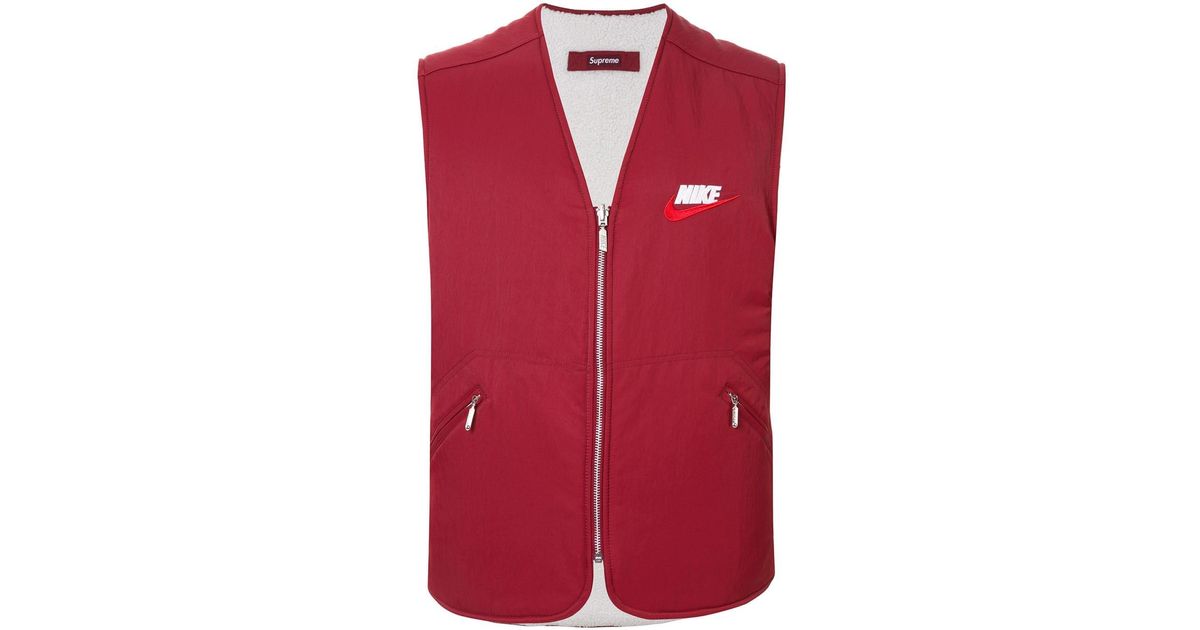 Supreme X Nike Reversible Sherpa Vest 
