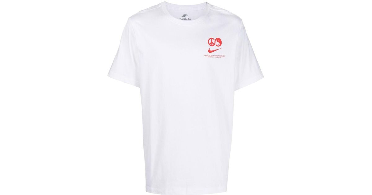 Nike Heatwave Graphicprint Tshirt in White for Men Lyst Canada