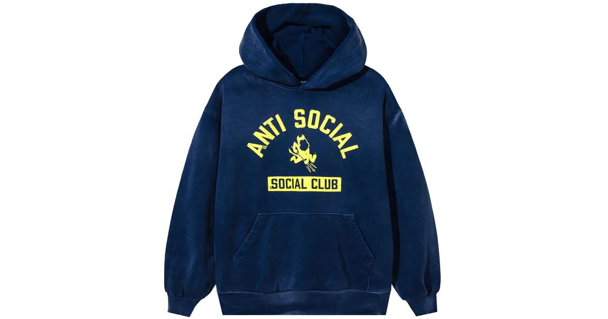 ANTI SOCIAL SOCIAL CLUB Devil's Playground Hoodie in Blue