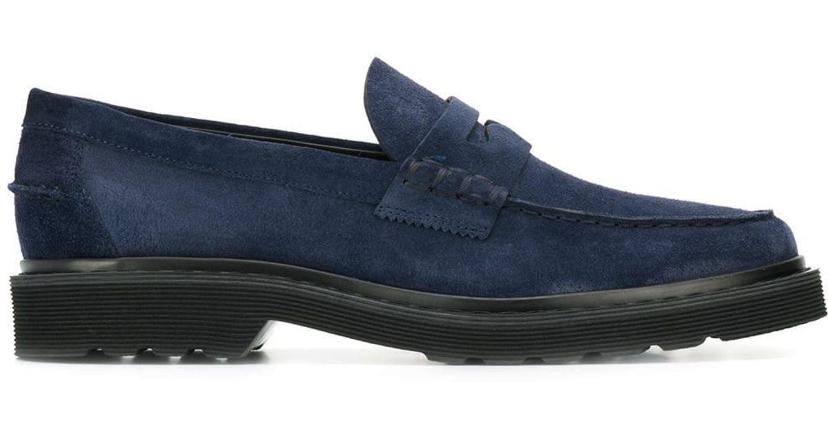 mens chunky sole loafers