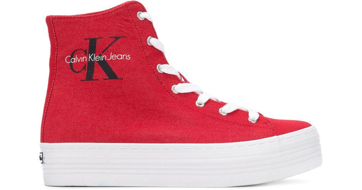 Calvin Klein Sneakers Red Hotsell, 52% OFF | www.sushithaionline.com