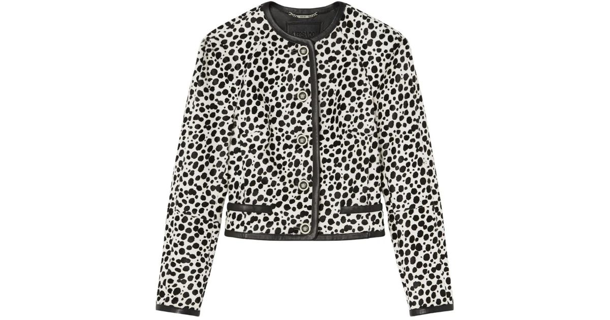 Grace Olive and Black Animal Print Fur Jacket main image 1