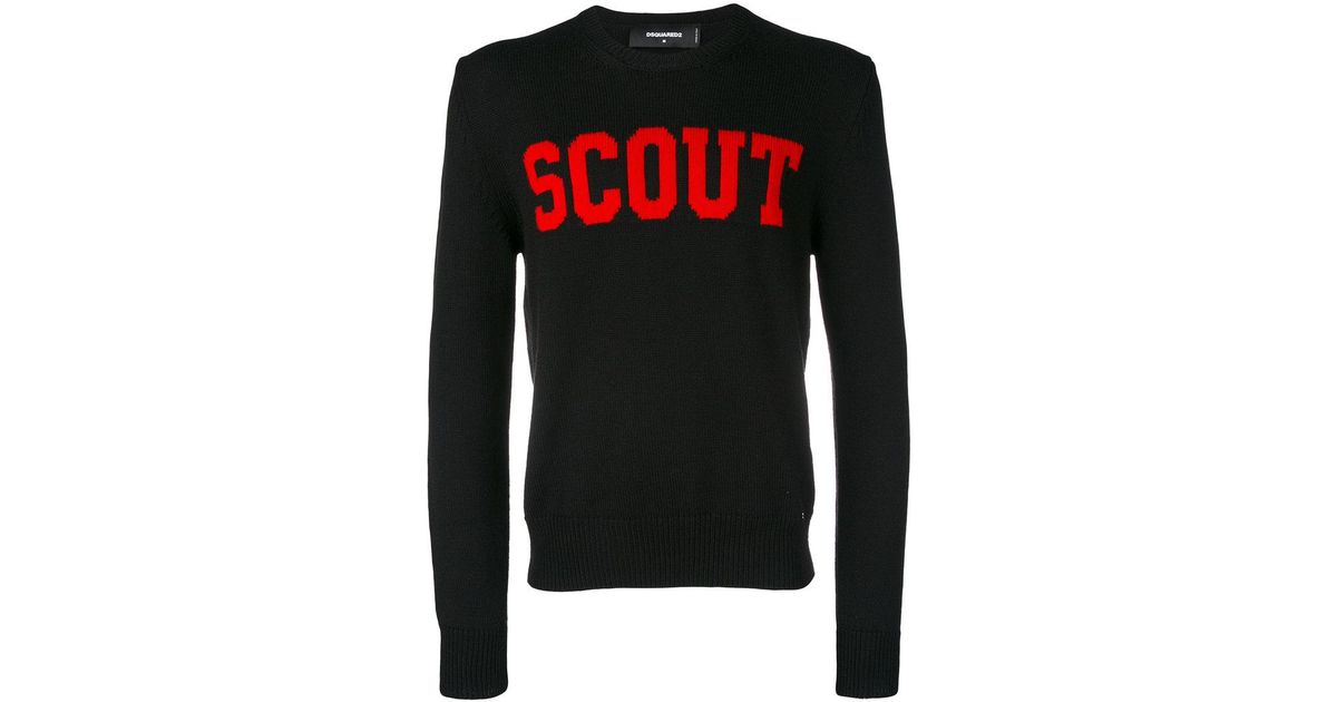 Maglione 'Scout'DSquared² in Lana da Uomo colore Nero | Lyst