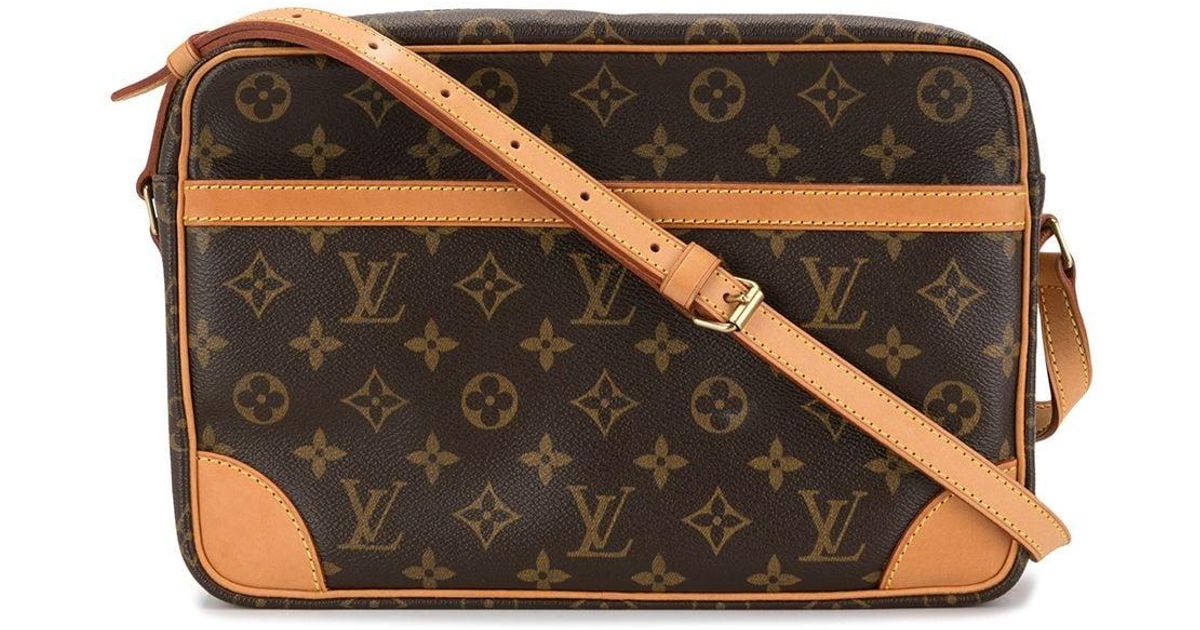 Louis Vuitton Leather Trocadero 30 Crossbody Bag in Brown - Lyst