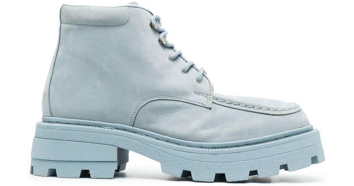 Eytys Tribeca Leather Ankle Boots in Blue for Men | Lyst