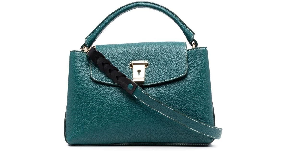 Bally Leather Layka Tote Bag in Blue | Lyst UK