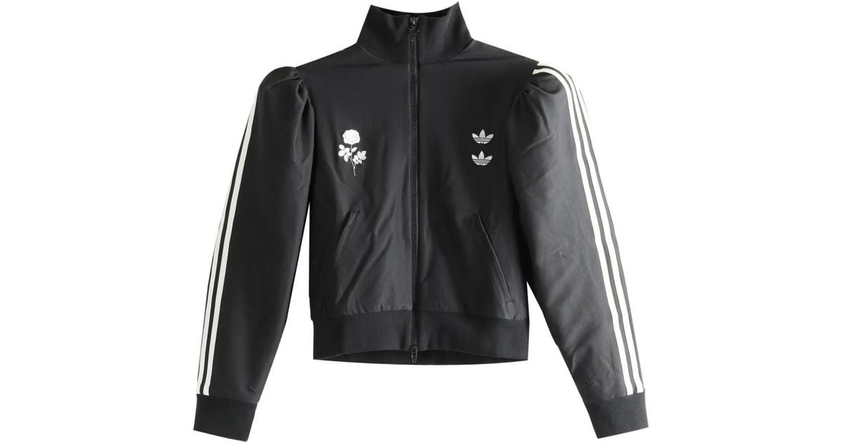 adidas X Willy Chavarria Blouse Zip-Up Track Jacket in Black | Lyst