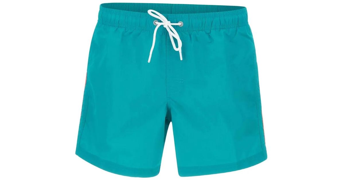 Sundek Iconic Taffeta Swim Shorts in Blue for Men Lyst UK