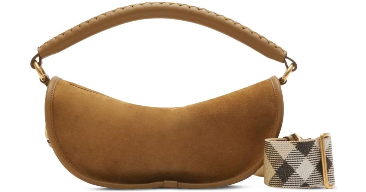 ショルダーバッグ・ポシェット Burberry \"B Clip\" Shoulder Bag Brown Burberry B Clip Shoulder Bag in Brown | Lyst