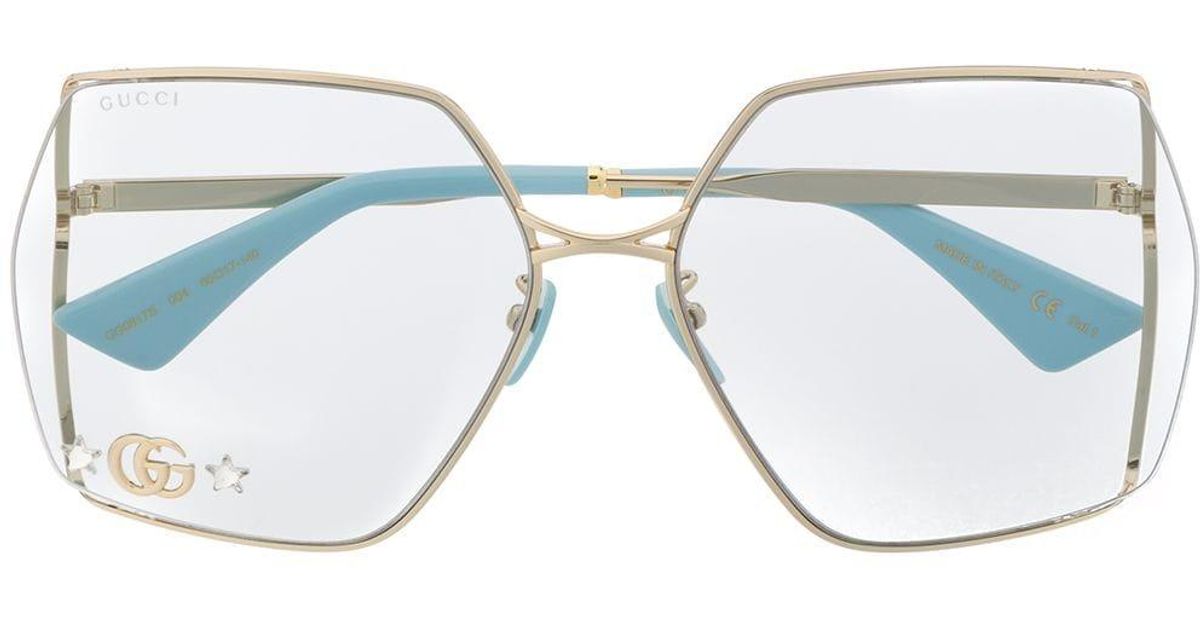 【送料&関税込】Gucci Double G Oversize-frame Sunglasses Gucci Eyewear Double G oversized-frame Sunglasses | Black