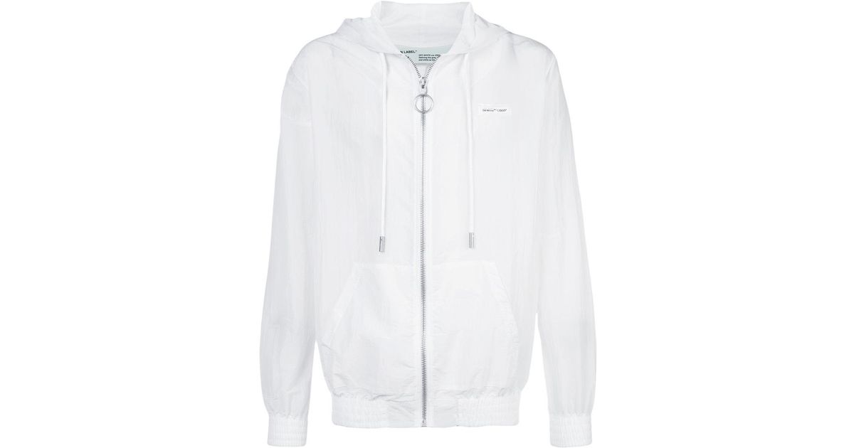 clear off white jacket