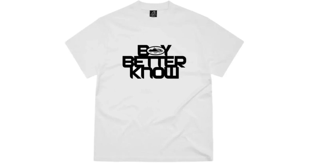 corteiz The Bbk Alcatraz Tee T-Shirt in White | Lyst UK