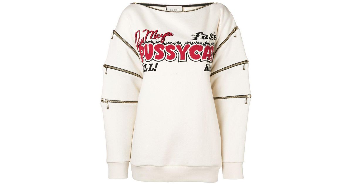Gucci Cotton Pussycat Sweatshirt - Lyst