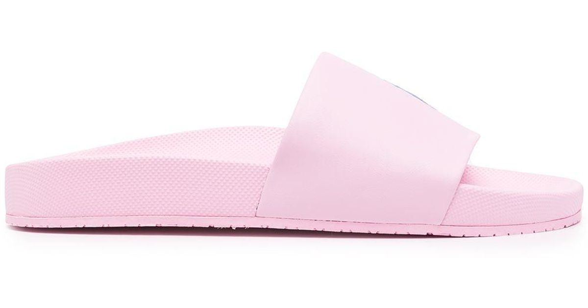 Polo Ralph Lauren Polo Pony Slippers in het Roze voor heren - Lyst