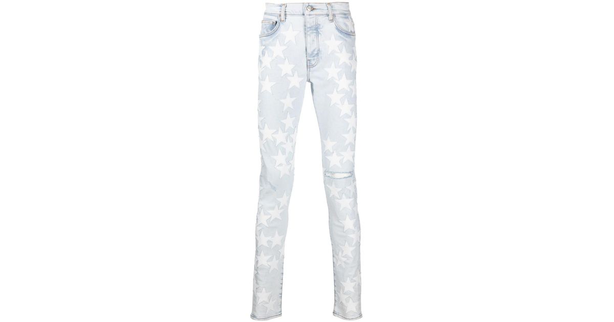 Amiri Chemist Bleach-wash Jeans in White for Men | Lyst