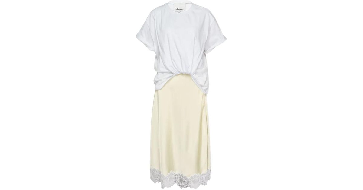 3.1 Phillip Lim レーストリム ドレス ホワイト | Lyst
