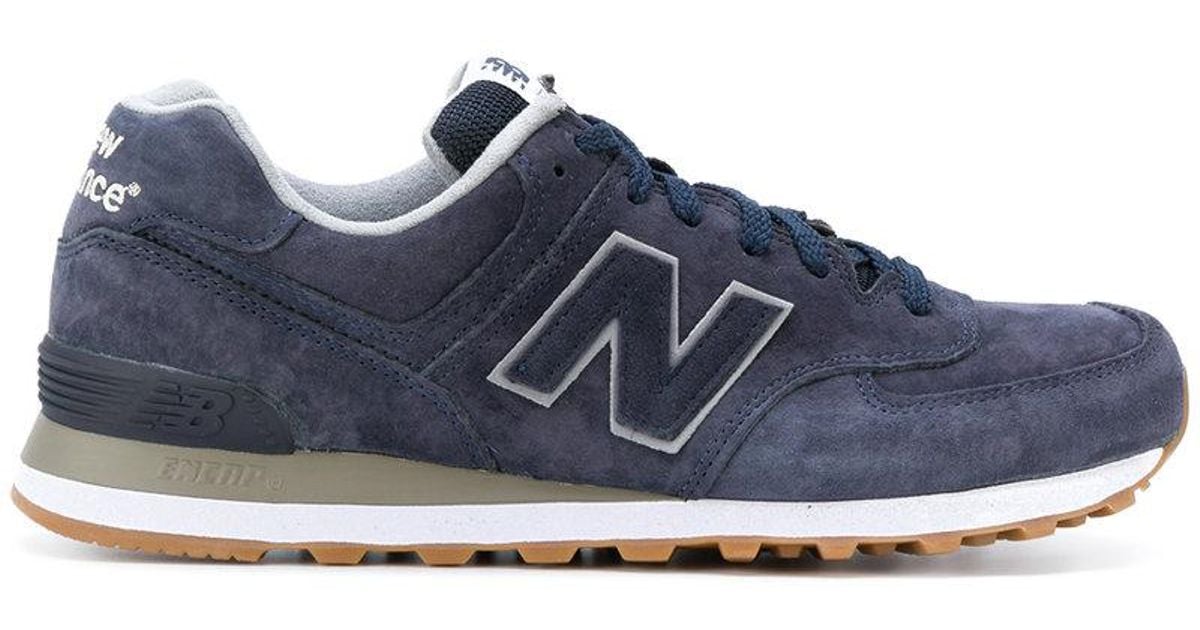 New Balance Suede Gum Pack 574 Sneakers in Blue for Men - Lyst