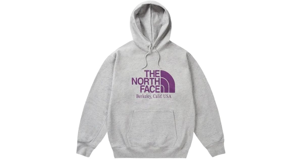 トップス PALACE North Face Purple Label Hoodie Palace X The North Face Label Field Graphic Hoodie in Grey for Men