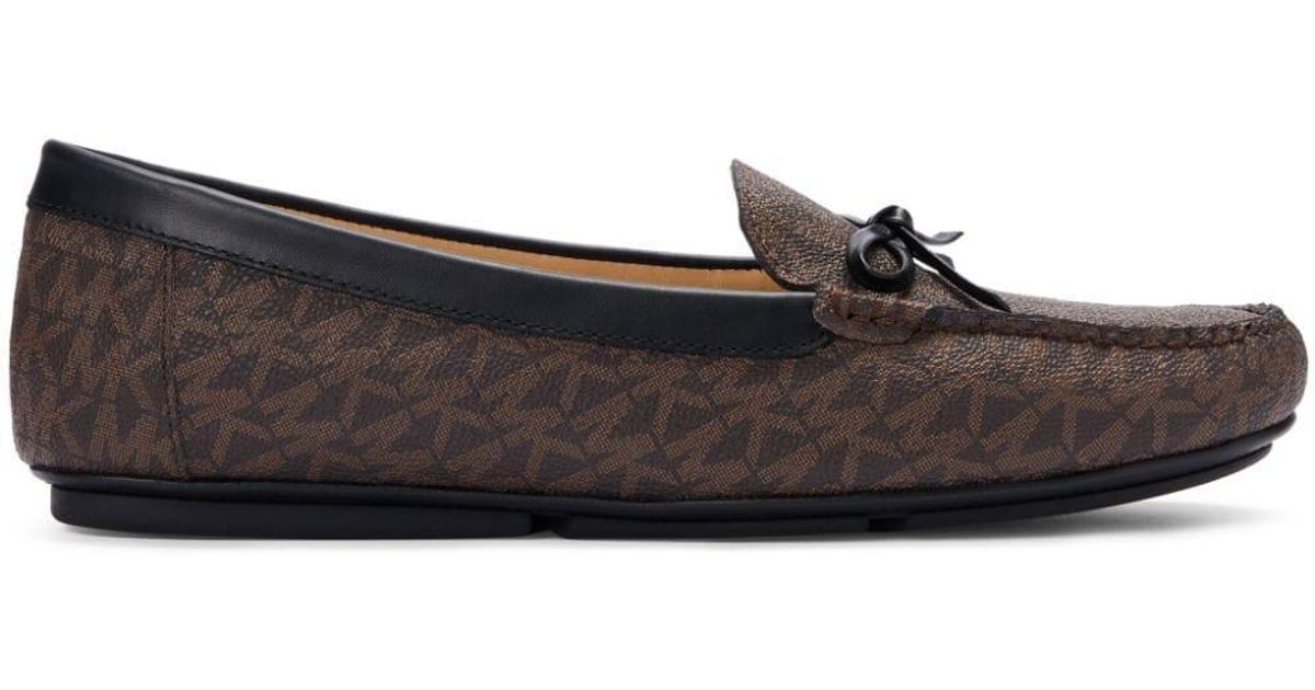 michael kors brown loafers