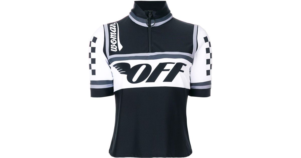 off white cycling top