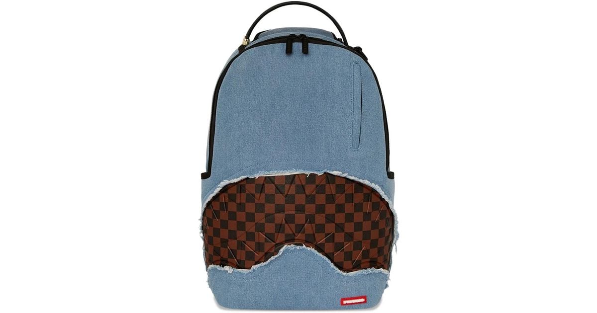 Sprayground Denim Backpack in Blue | Lyst
