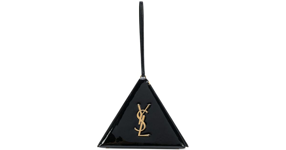 ysl triangle black bag