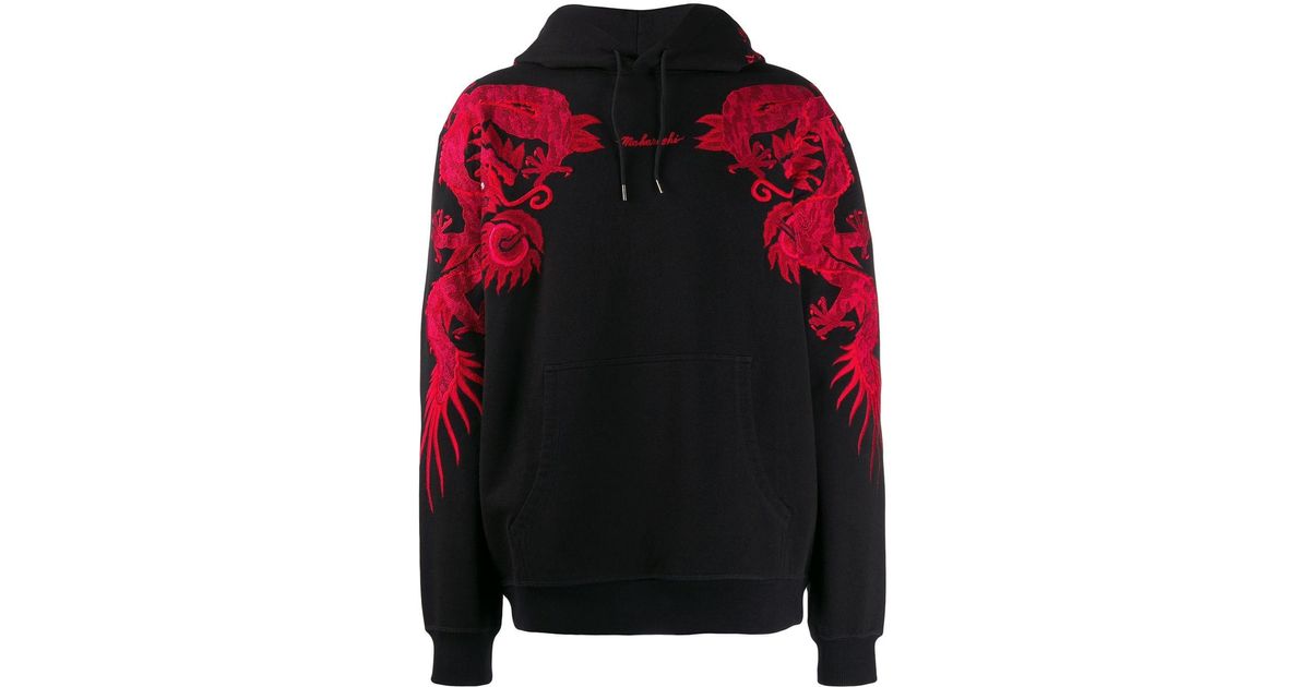 Maharishi embroidered dragon hoodie Clearance