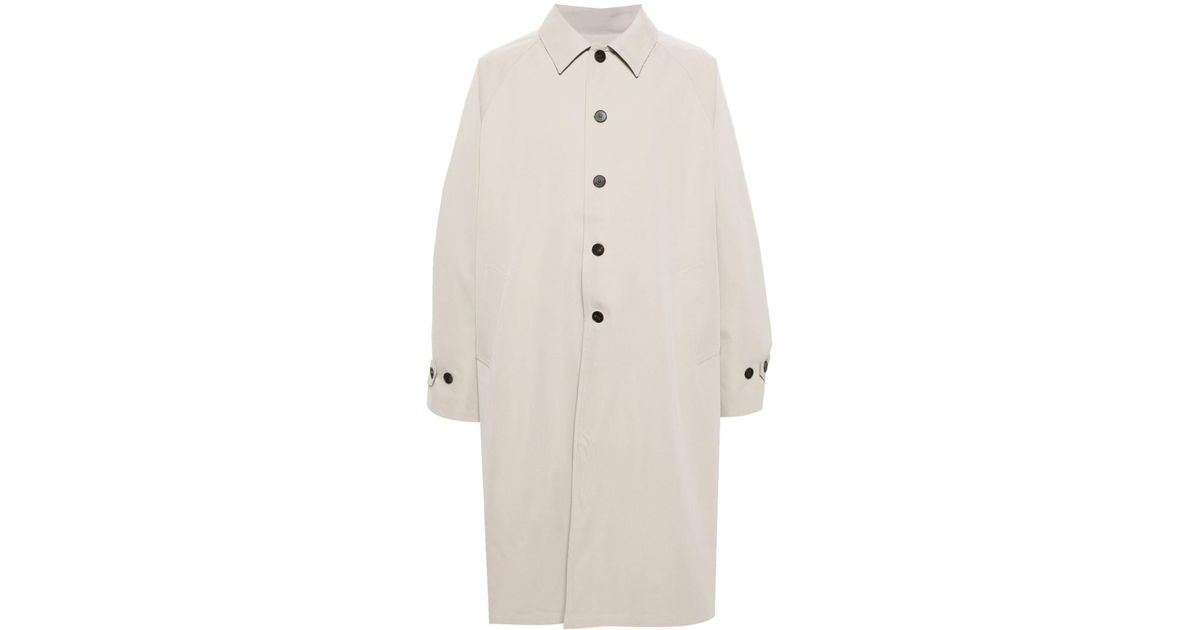 Frankie Shop Neutral Emil Single-breasted Trench Coat in Natural for ...