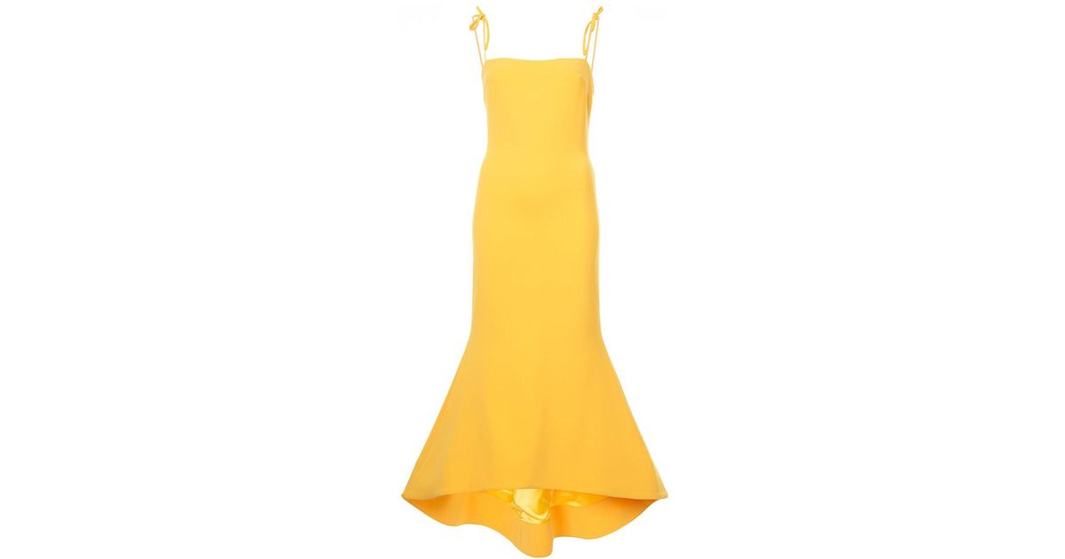 christian siriano yellow dress
