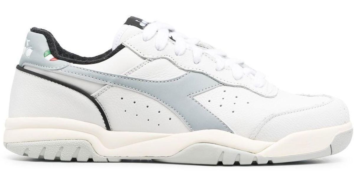 Diadora Leather Maverick Lace-up Sneakers in White for Men | Lyst