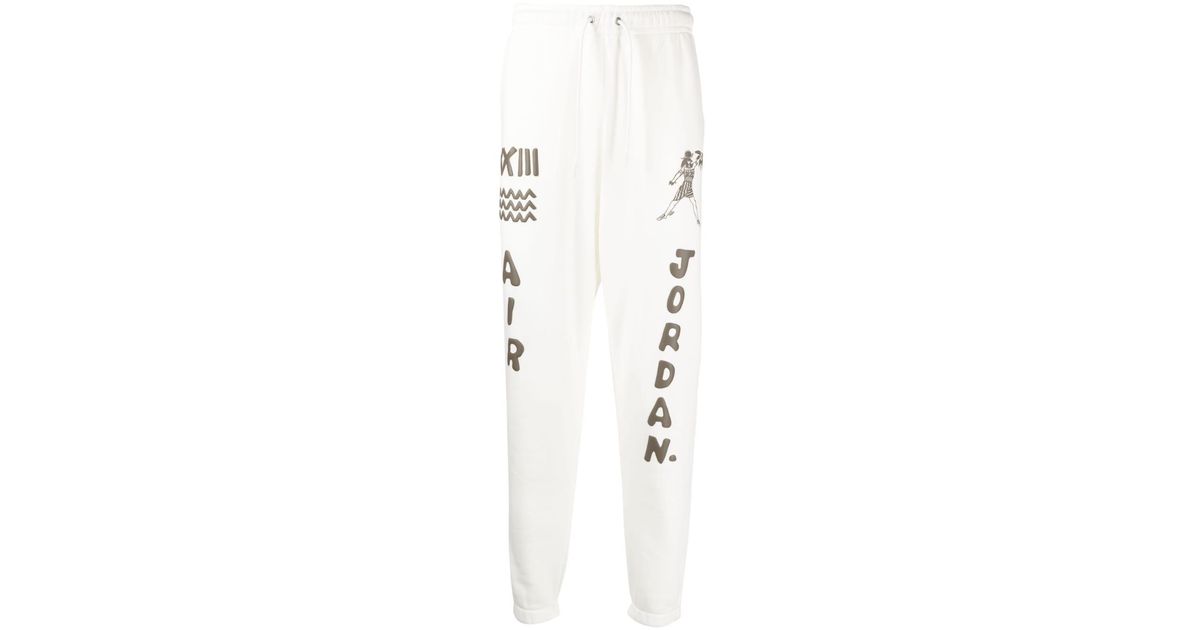 Nike Air Jordan Artist Series X Umar Rashid Track Pants in White for