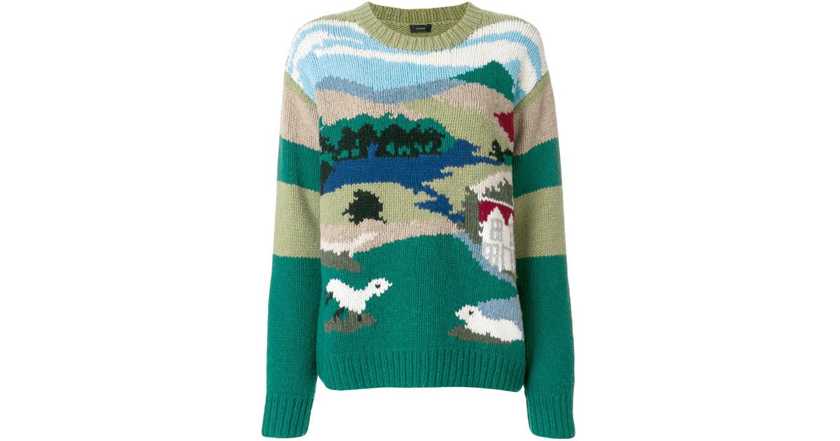 Maglione con paesaggio di JOSEPH in Verde | Lyst