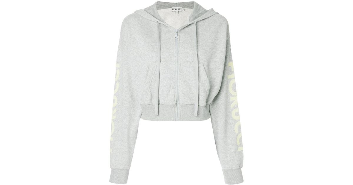 zip up hoodie cropped