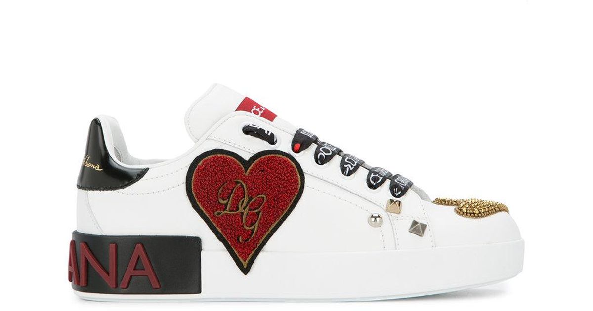 dolce gabbana heart sneakers