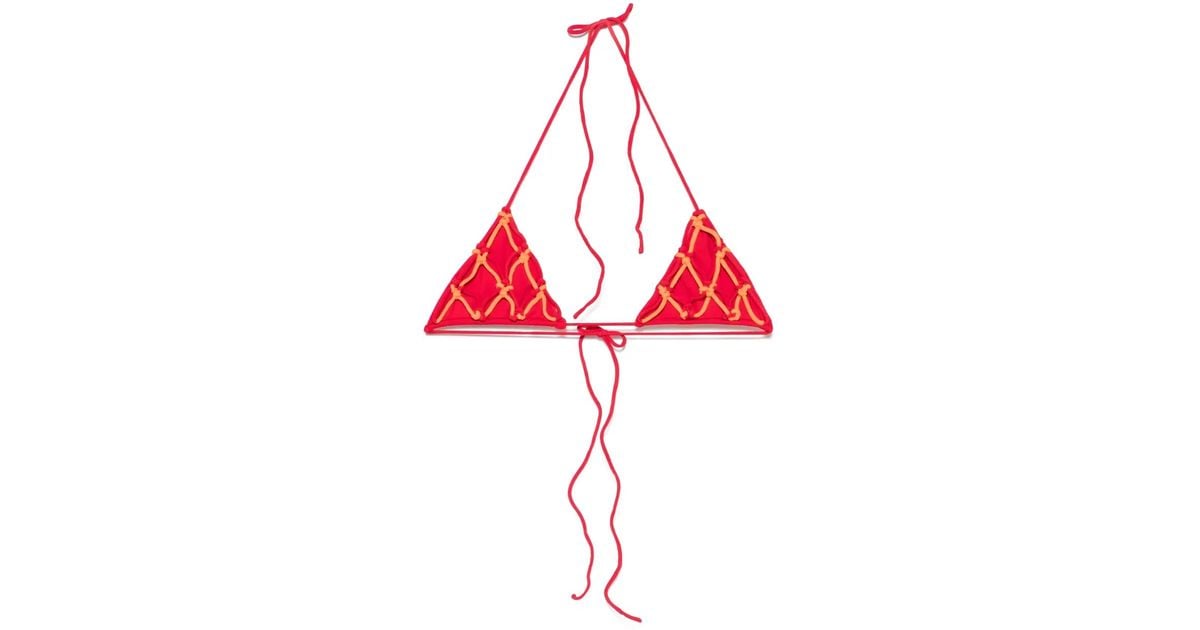 Isa Boulder Isa Bikini Top in Red | Lyst UK