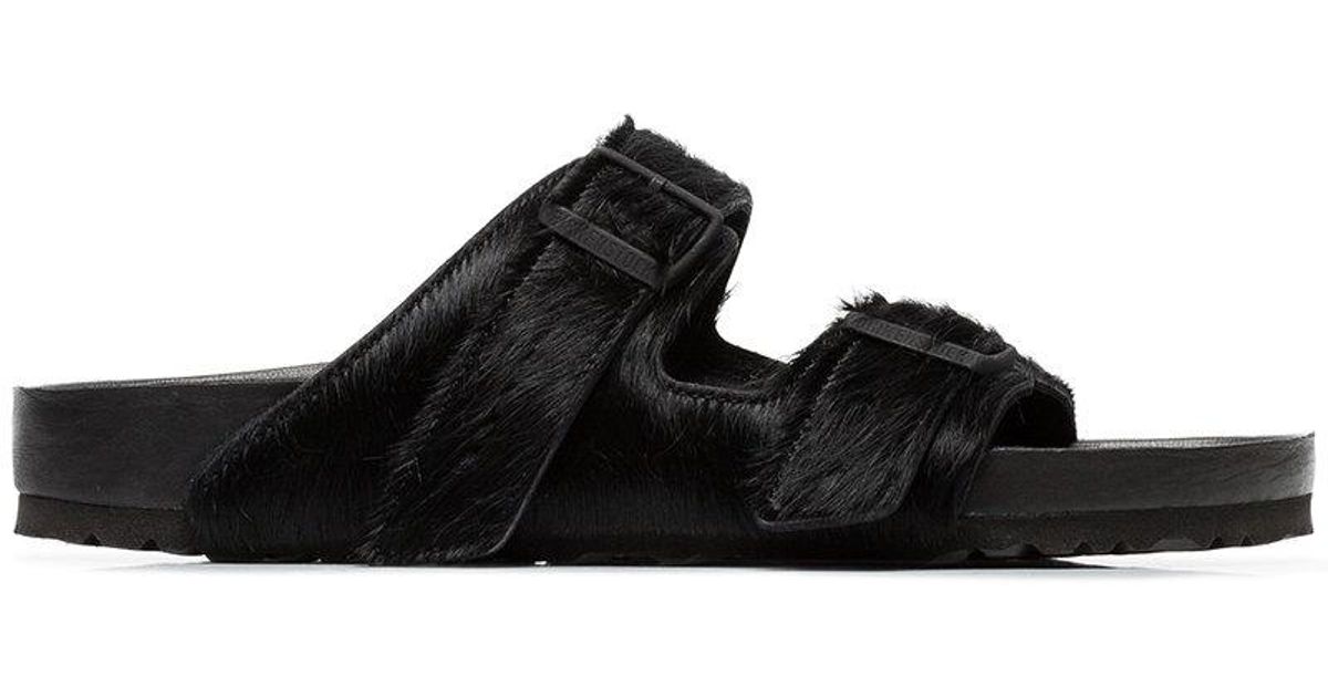pony skin sandals