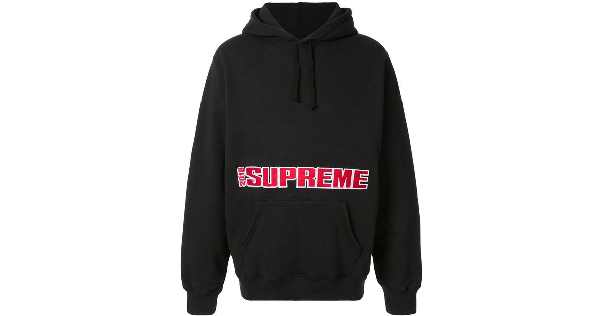 Sudadera con capucha 2019 Supreme de Algodón de color Negro para hombre |  Lyst