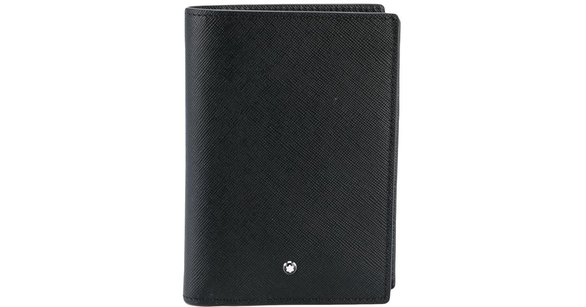 Montblanc Leather Sartorial Vertical Wallet in Black for Men | Lyst