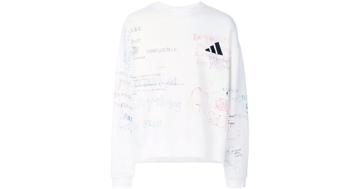 yeezy handwriting sweater