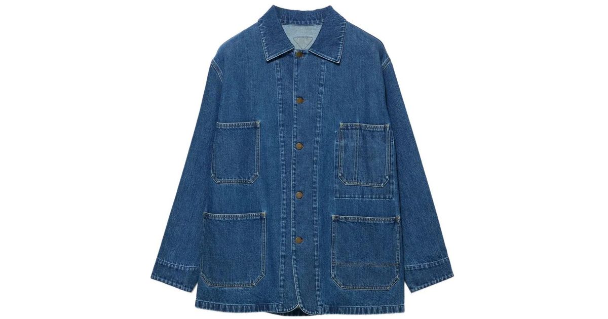 メンズ Prada ライトデニムブルゾンジャケット ブルー | Lyst