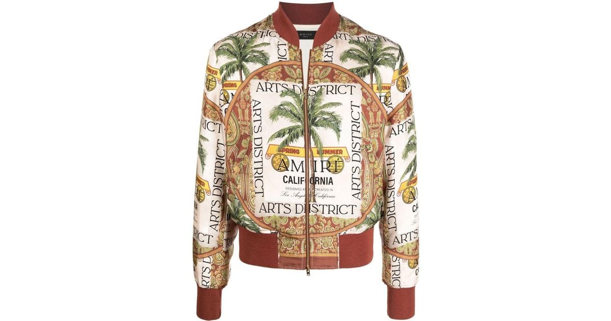 amiri palm tree hoodie