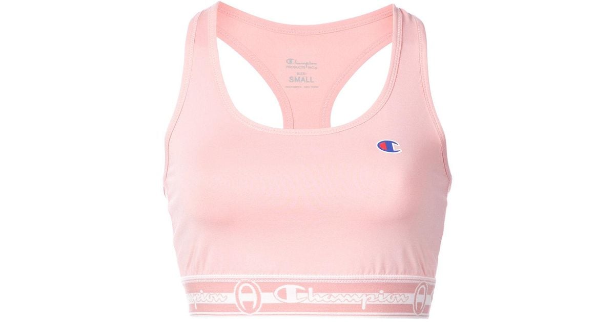 pink champion sports bra