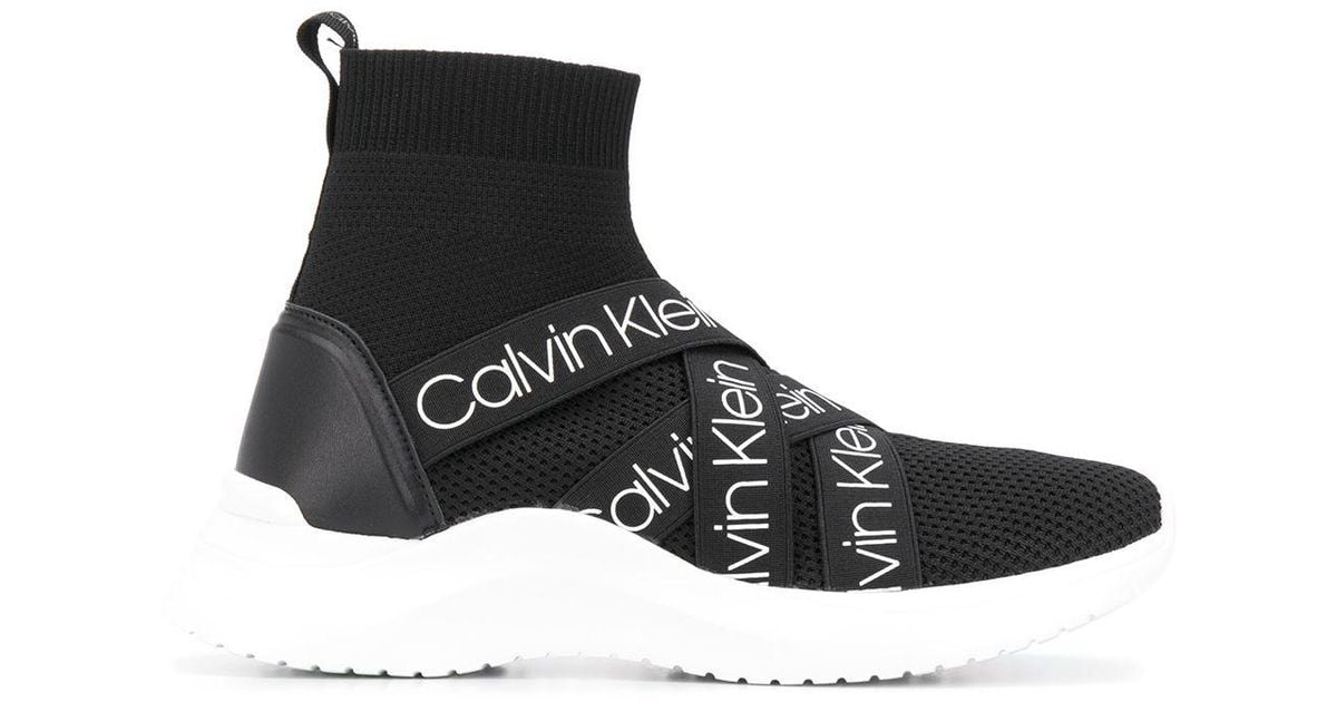 calvin klein strap trainers