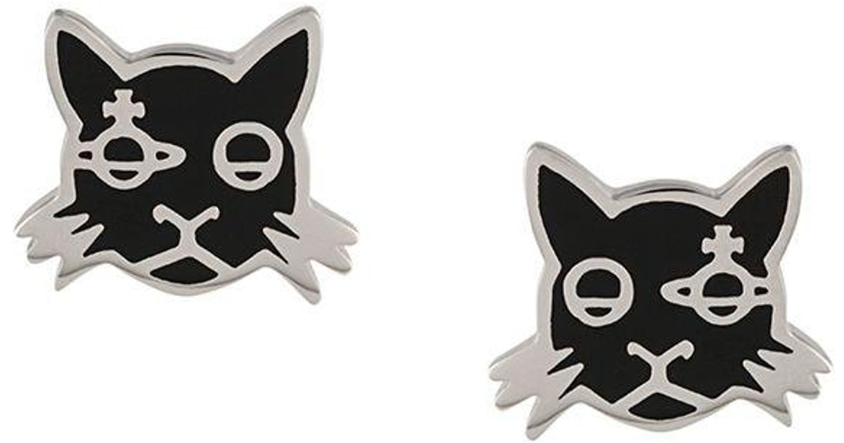 Vivienne westwood cat earrings sale