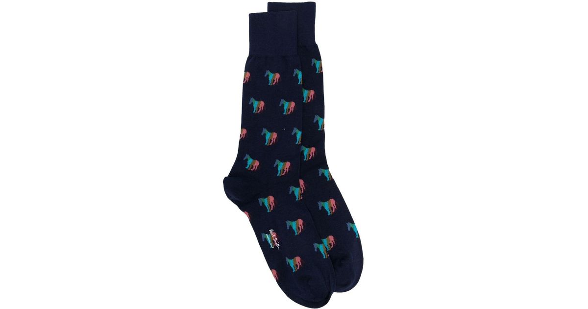 Paul Smith Baumwolle Socken mit grafischem Print in Schwarz für Herren Herren Bekleidung Unterwäsche Socken 