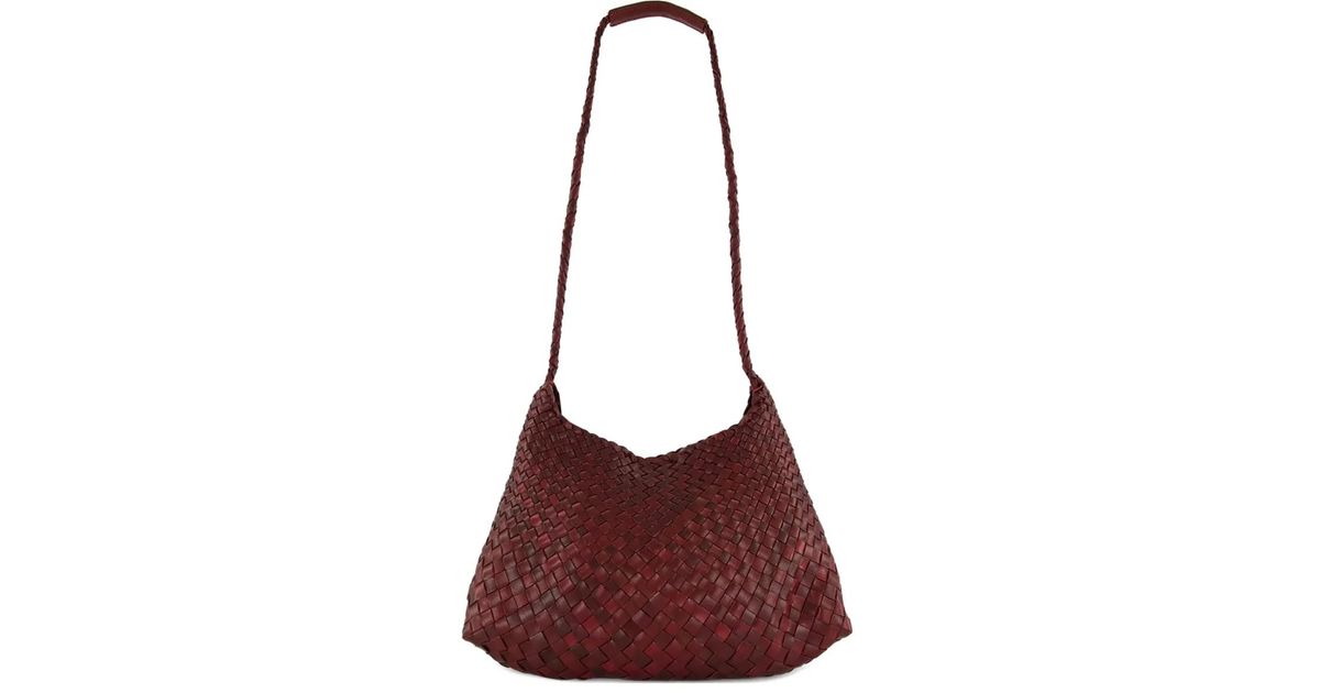 Dragon Diffusion Santa Rosa Leather Shoulder Bag in Red | Lyst